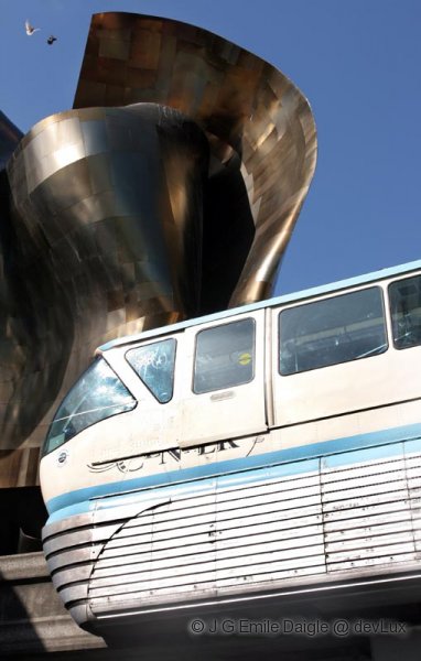 Monorail before Experience Music Project