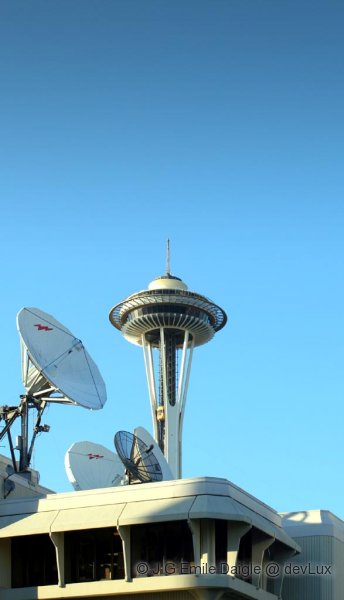 Space Needle and Satellites